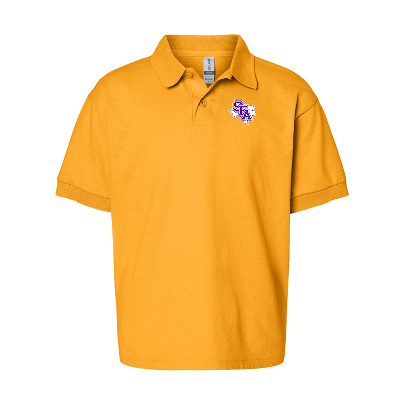 Youth Stephen F. Austin Lumberjacks Gildan Dry Blend Jersey Polo
